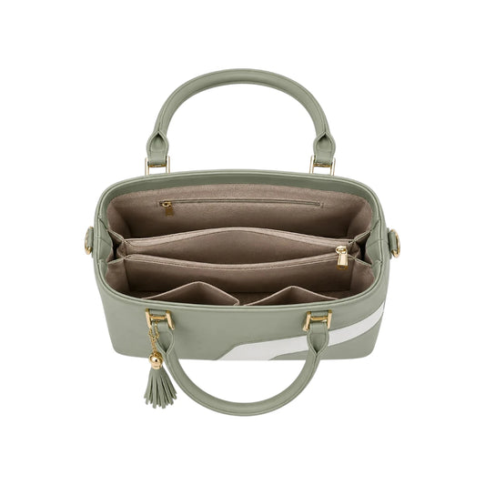 Kelven Green Structured Women’s Satchel Handbag