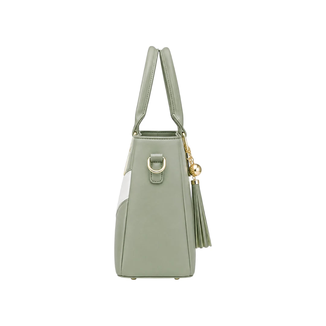 Kelven Green Structured Women’s Satchel Handbag