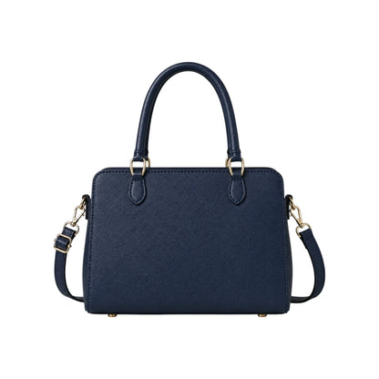 Kelven Navy Textured Women’s Satchel Handbag