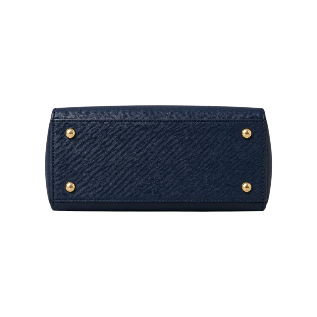 Kelven Navy Textured Women’s Satchel Handbag