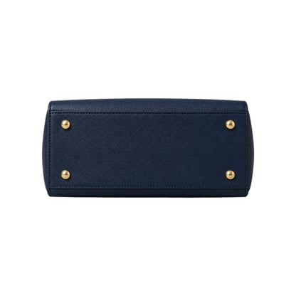 Kelven Navy Textured Women’s Satchel Handbag