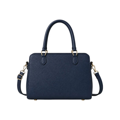 Kelven Navy Textured Women’s Satchel Handbag